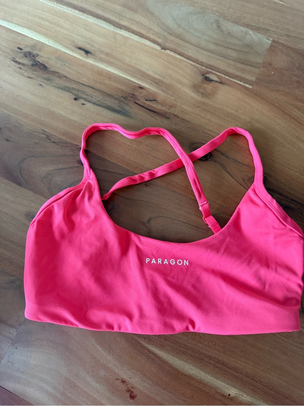 Paragon Women's Bright cherry red Crossback workout bra